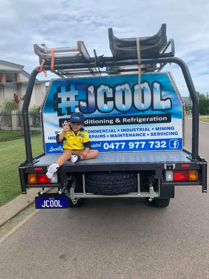 JCOOL Townsville air conditioning installation ute